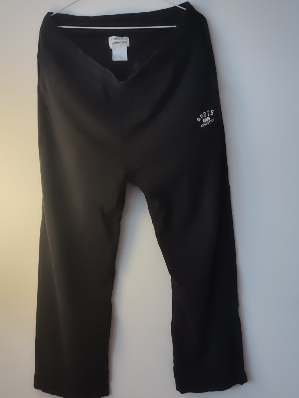 Roots Black  Sweatpants with White Logo